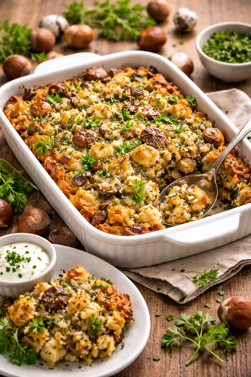 velikonoční nádivka s kaštany